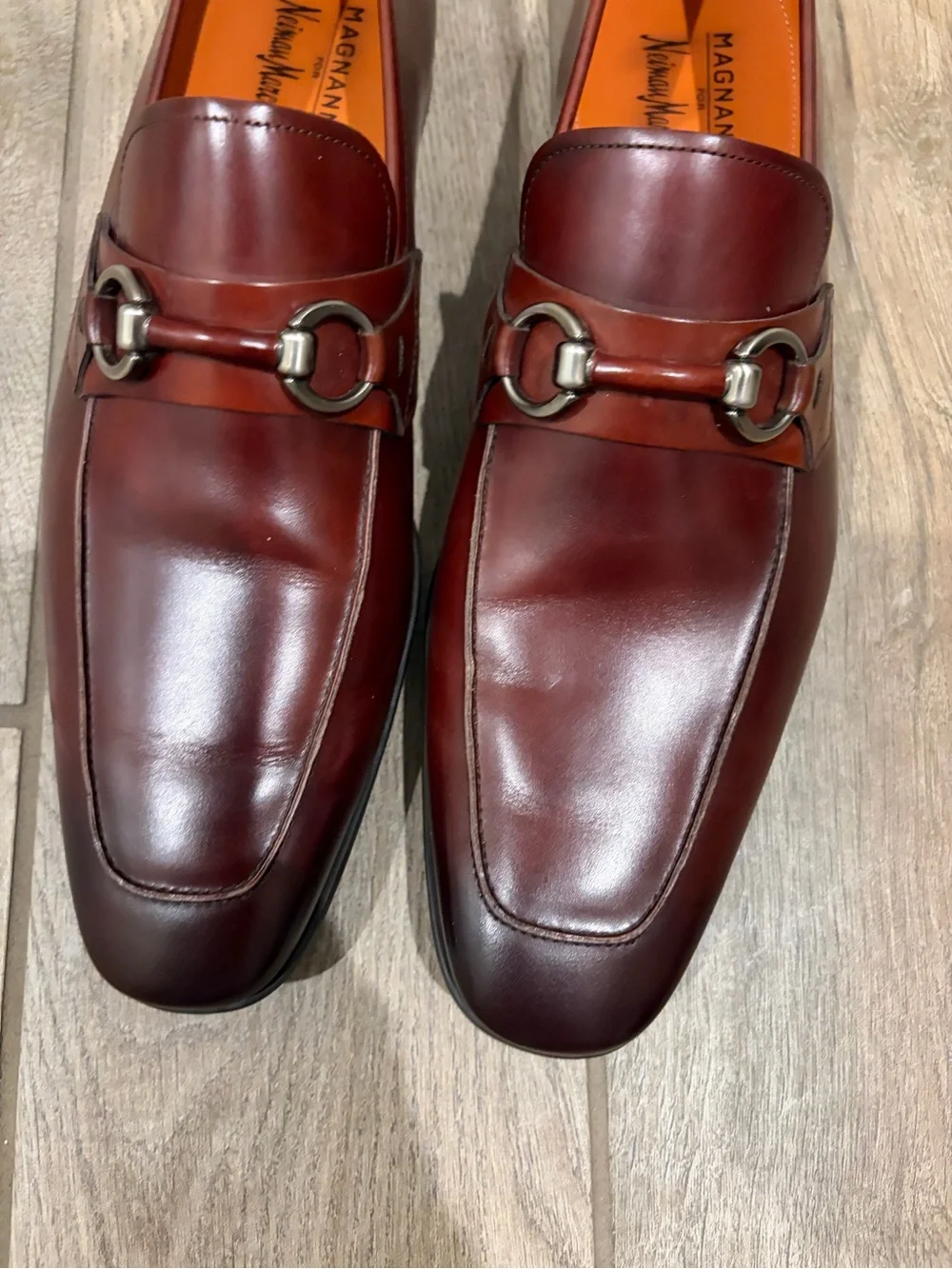 Magnanni for Neiman Marcus leather horsebit loafers men’s size 11